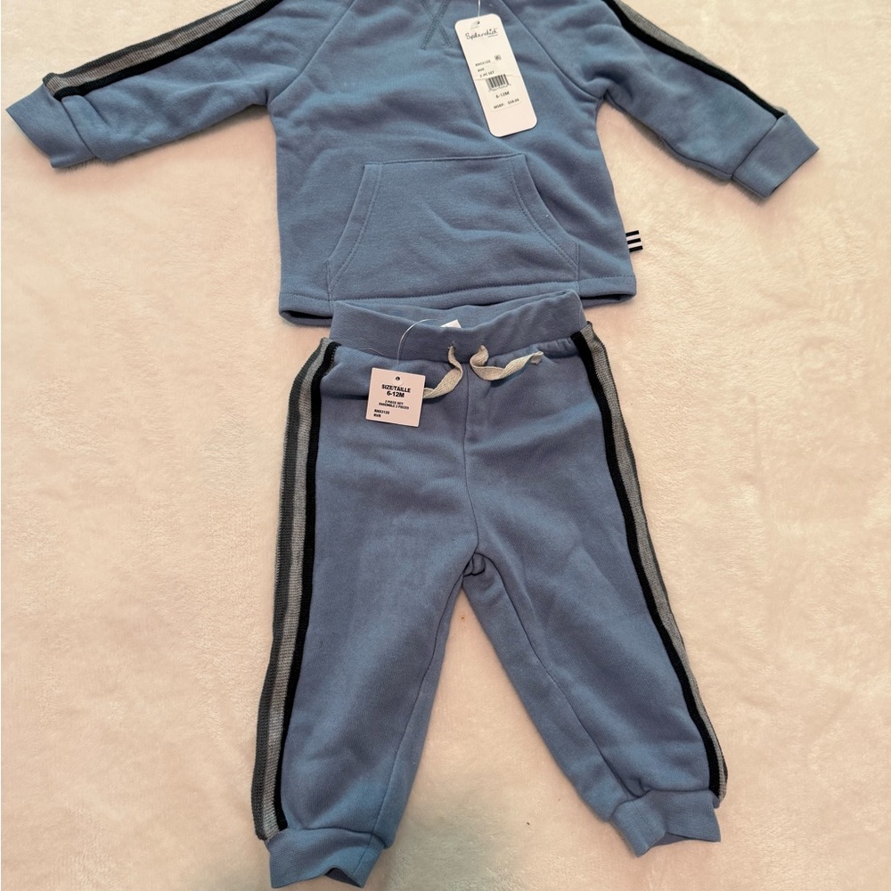 Baby tracksuit jogger set in Blue from Splendid new with tags 6-12 months